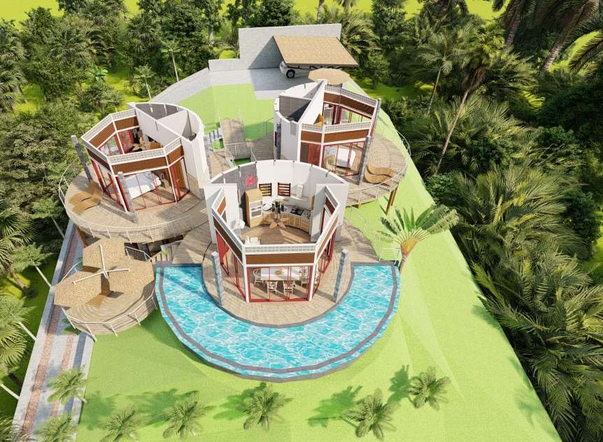 Plan de masse lodge Hibiscus